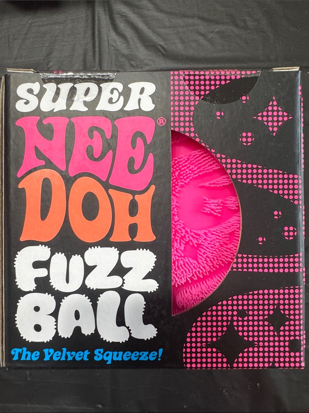 NeeDoh Super Fuzz Ball - Hot Pink